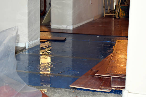 Professional Burst Pipe Water Damage technician working in Chardon, OH